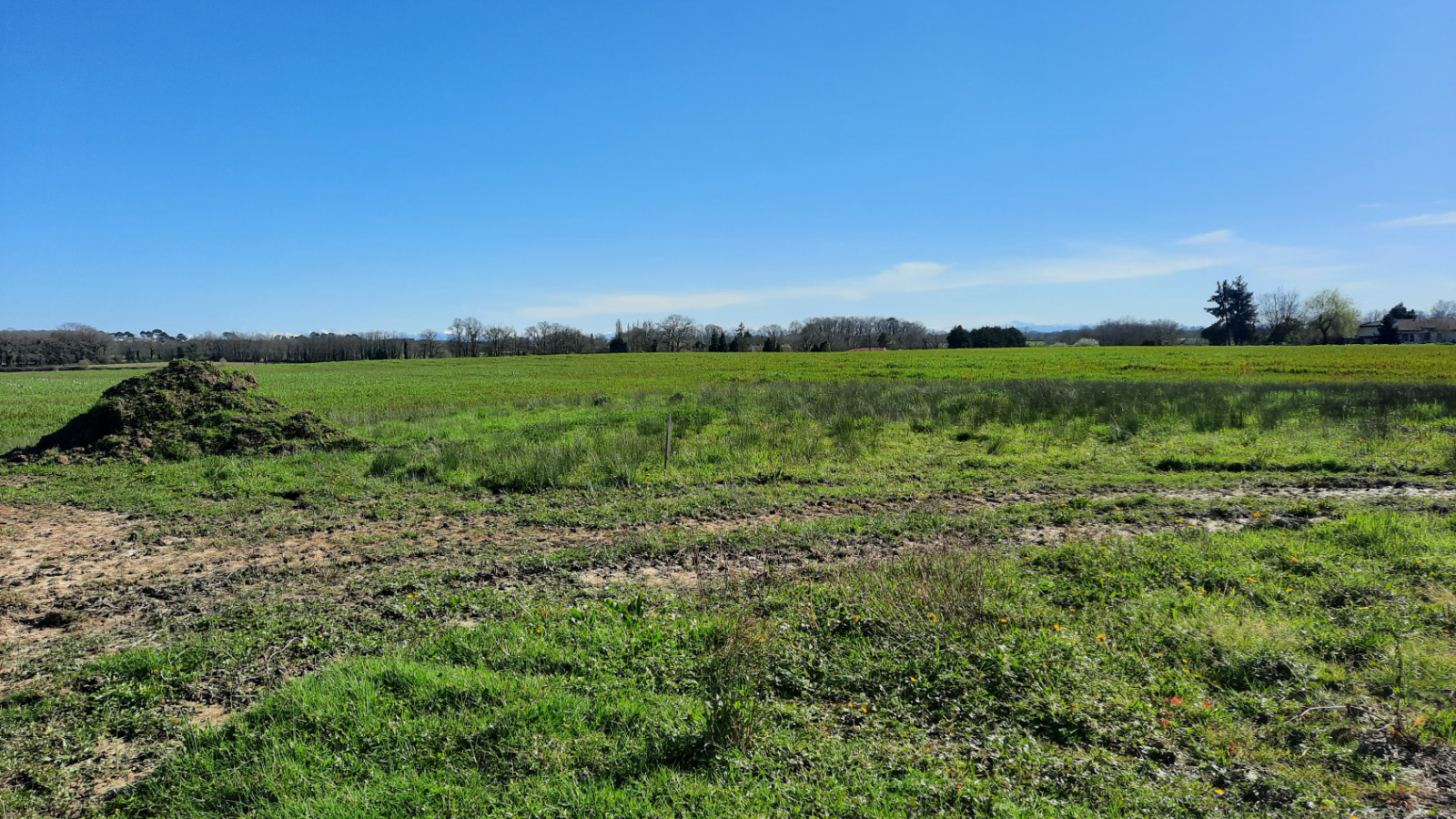 Terrain constructible de 1350m2 à Amou